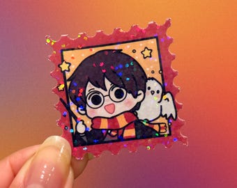 Wizard Sticker, Wizard School, Magic School, Magic Sticker, Holographic Sticker, Cute Sticker, Kawaii Sticker, Laptop Kindle, Bottle Sticker