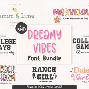 Font Bundle, Handwritten Font Bundle, Fun Fonts, Cute Font Bundles, Trendy Font, Fonts for Cricut, Procreate Font, Canva Fonts, Craft Fonts.