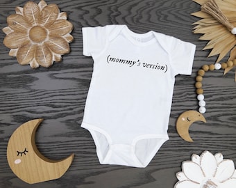 Swiftie Themed Baby Onesie, Baby Shower Gift, “Mommy’s Version” Baby Unisex Boy and Girl Onesie, Taylor’s Version Swiftie Baby Bodysuit