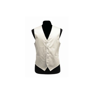 Nuevo chaleco de esmoquin para hombre, solo color crema, ajuste regular, ocasión formal para boda