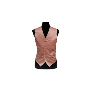 Nowa męska kamizelka smokingowa, tylko Dusty Mauve Pink, regularny krój, ślub, formalne okazje