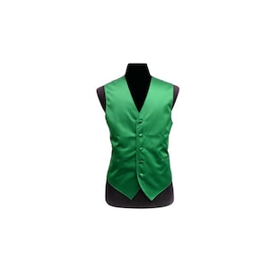 New Men&#39;s Tuxedo Vest Waistcoat only Emerald green regular fit wedding formal occasion