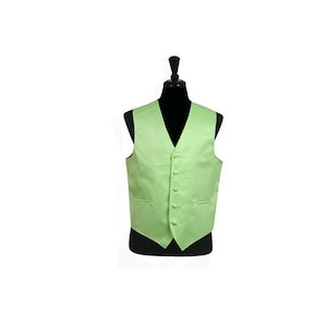New Men&#39;s Tuxedo Vest Waistcoat only Lime green regular fit wedding formal occasion