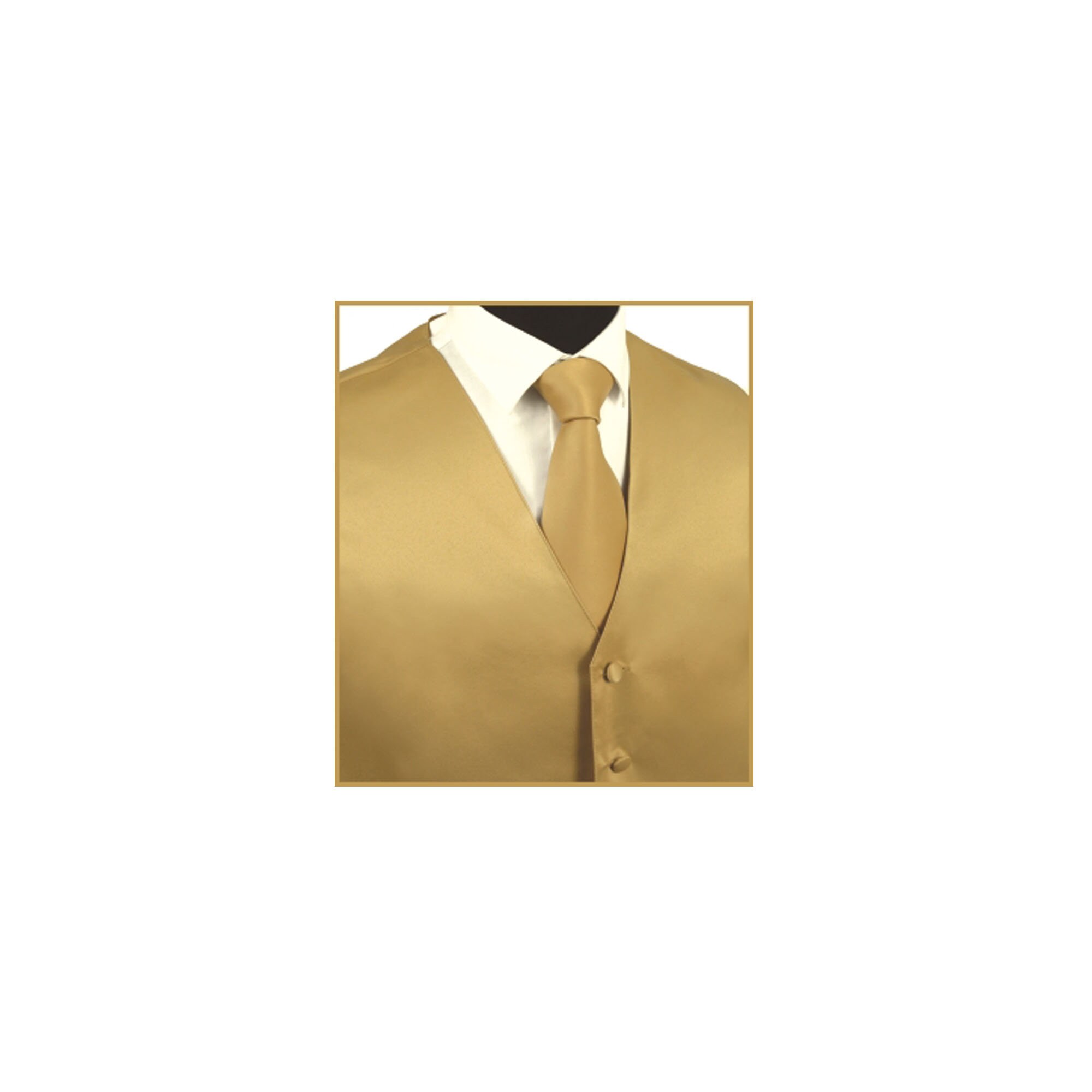 Gold waistcoat and tie deals