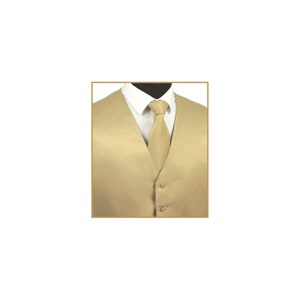Chaleco de esmoquin para hombre, chaleco y corbata, color beige, ajuste regular, ocasión formal para boda