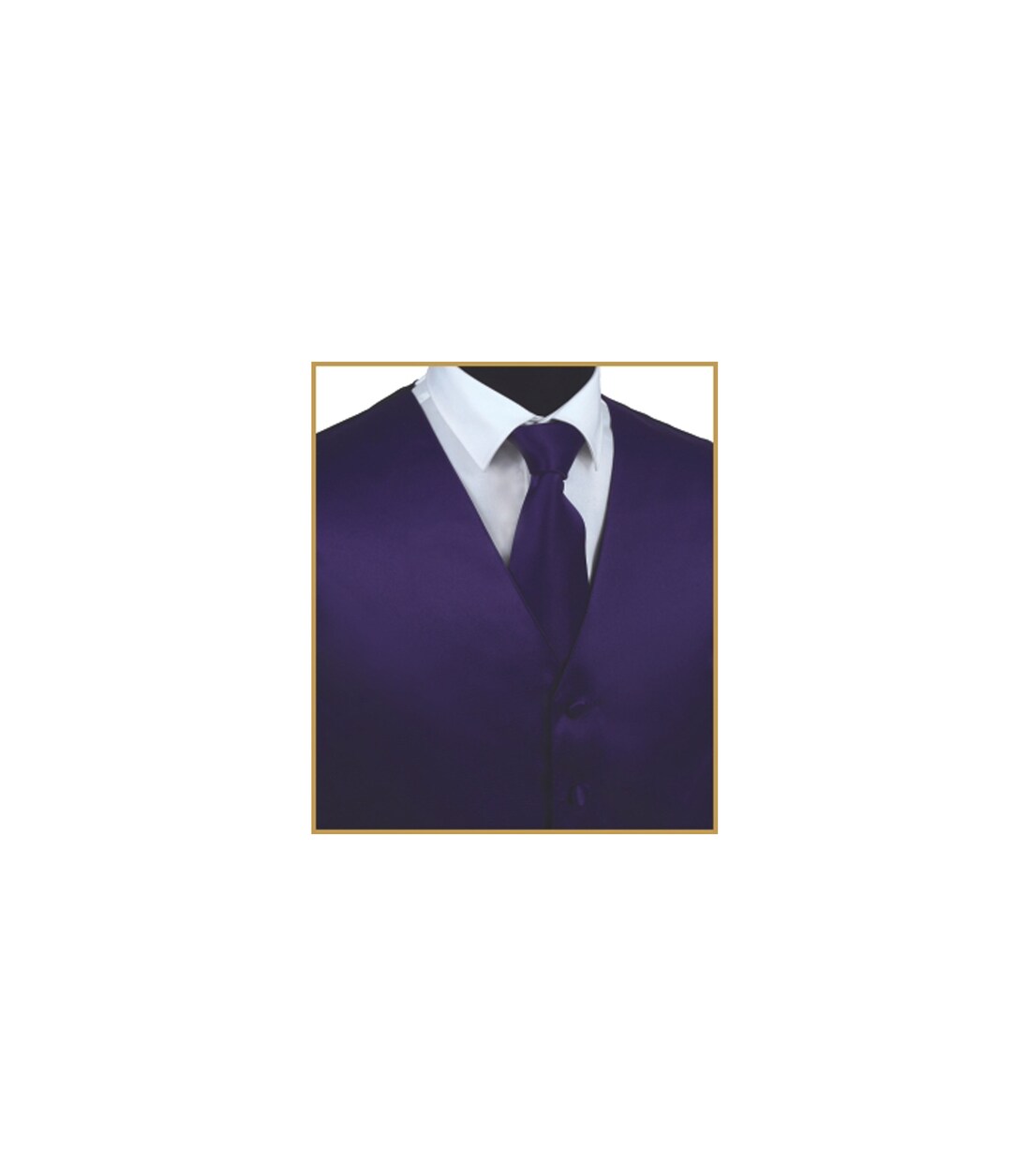 New Men's Tuxedo Vest Waistcoat and Necktie Purple Solid Slim Fit Wedding  Formal Occasion
