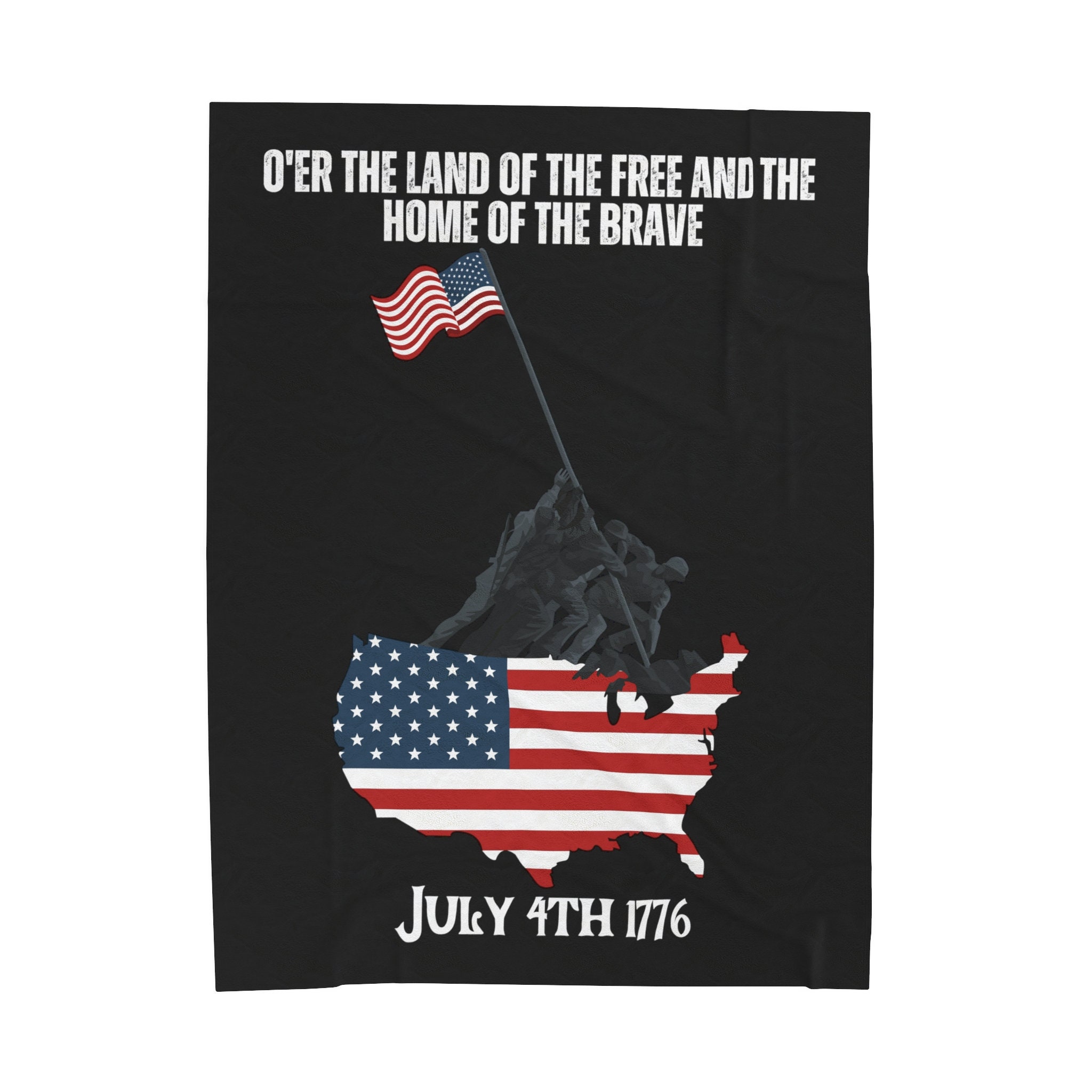 Patriotische Fleecedecke USA Flagge Design – Weich & Leicht, 101,6 X 152,4 Cm, Perfekt Für 4. Juli & Gedenktag