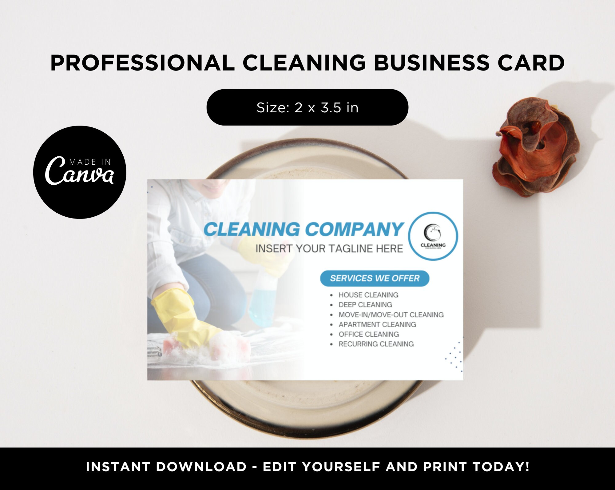 Cleaning Lady Business Card Template Office Cleaning Business Cards