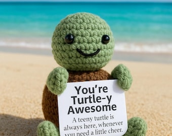 Crochet Turtle Plush: Handmade Amigurumi Gift