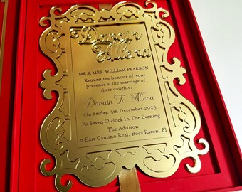 Acrylic Invitation Red Box