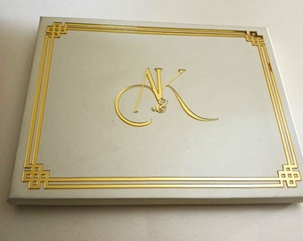 Gold and White Acrylic Invitation Box