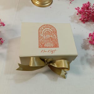 Faltbare Geschenkbox | 7x5x3 | Bleichfarbe | Starre Box | Korporierte Box | Verpackung Karton | Luxus-Geschenkboxen