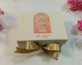 Foldable Gift Box | Luxury Wedding & Corporate Packaging (7x5x3)