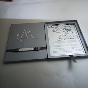 Silver Acrylic Invitation Box