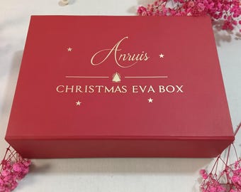Red Magnetic Foldable Gift Box | Luxury Wedding & Corporate Packaging (10x7x2.5 Inches)