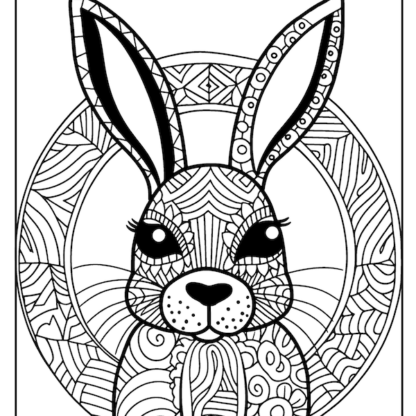 Geometric Rabbit - Etsy