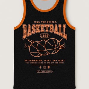 Basketball Tank Top Men’s Sports Jersey – Vintage 1986 Graphic Sleeveless Shirt, Gym Workout Athletic Streetwear