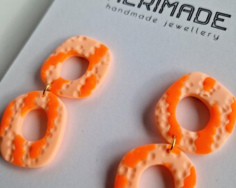 Bright clay earrings