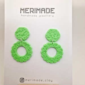 Cute green  earrings