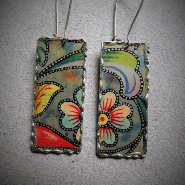 Tin Earrings Etsy