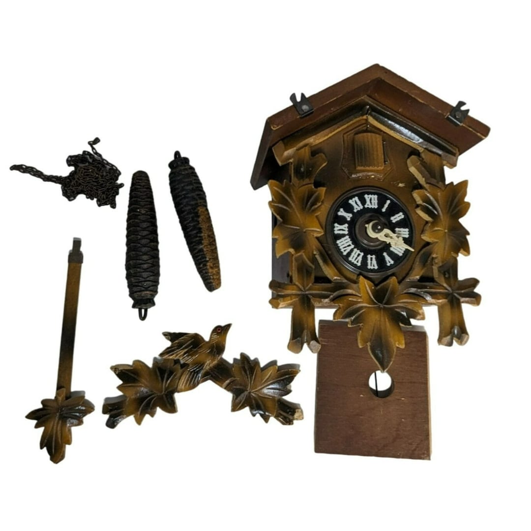 Vintage German Schneider Black Forest Wood Cuckoo Clock for Parts - Etsy