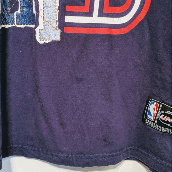 Vintage UNK NBA Mens 2XL Blue Long Sleeve Shirt B… - image 5