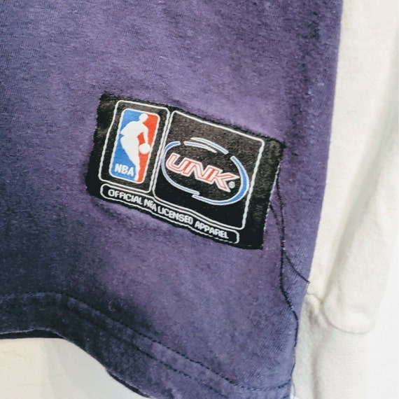 Vintage UNK NBA Mens 2XL Blue Long Sleeve Shirt B… - image 4