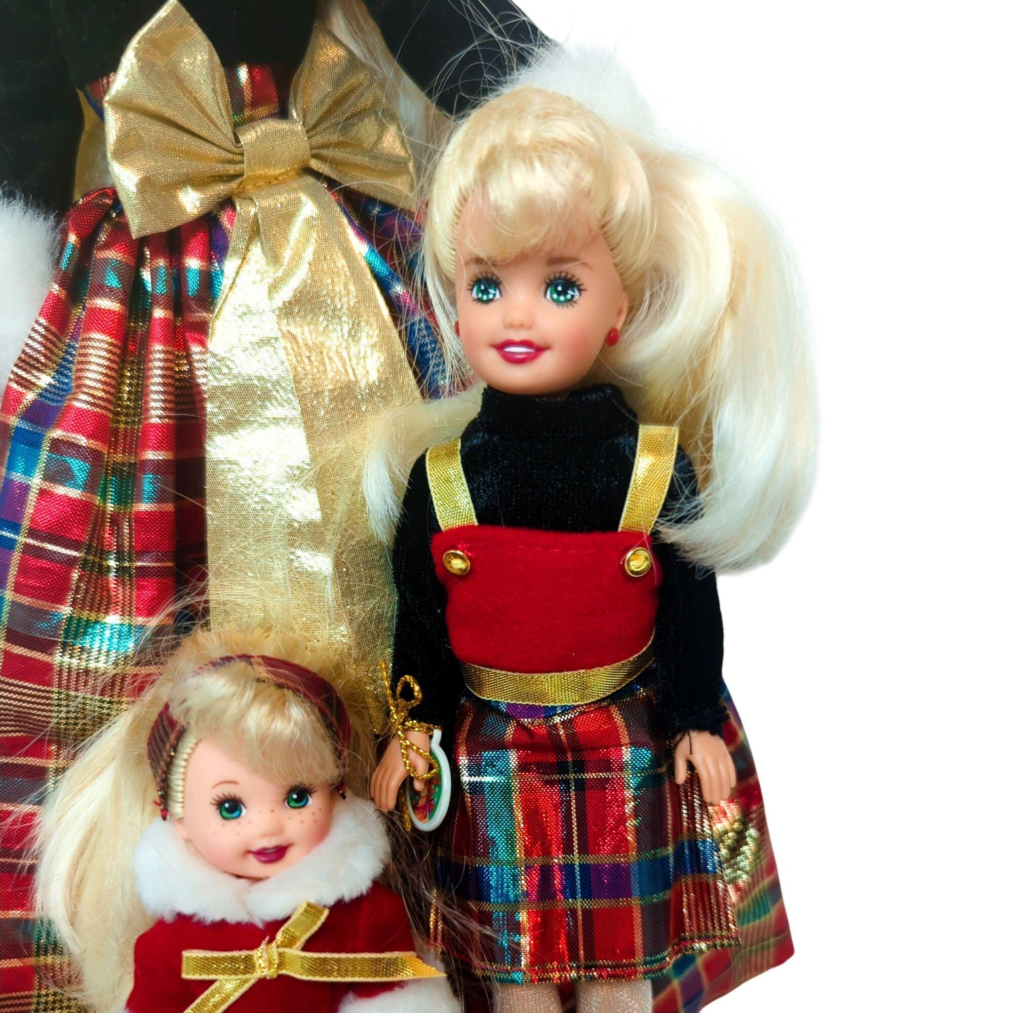 BARBIE KELLY & STACY Gift Set- Holiday Sisters- 1998