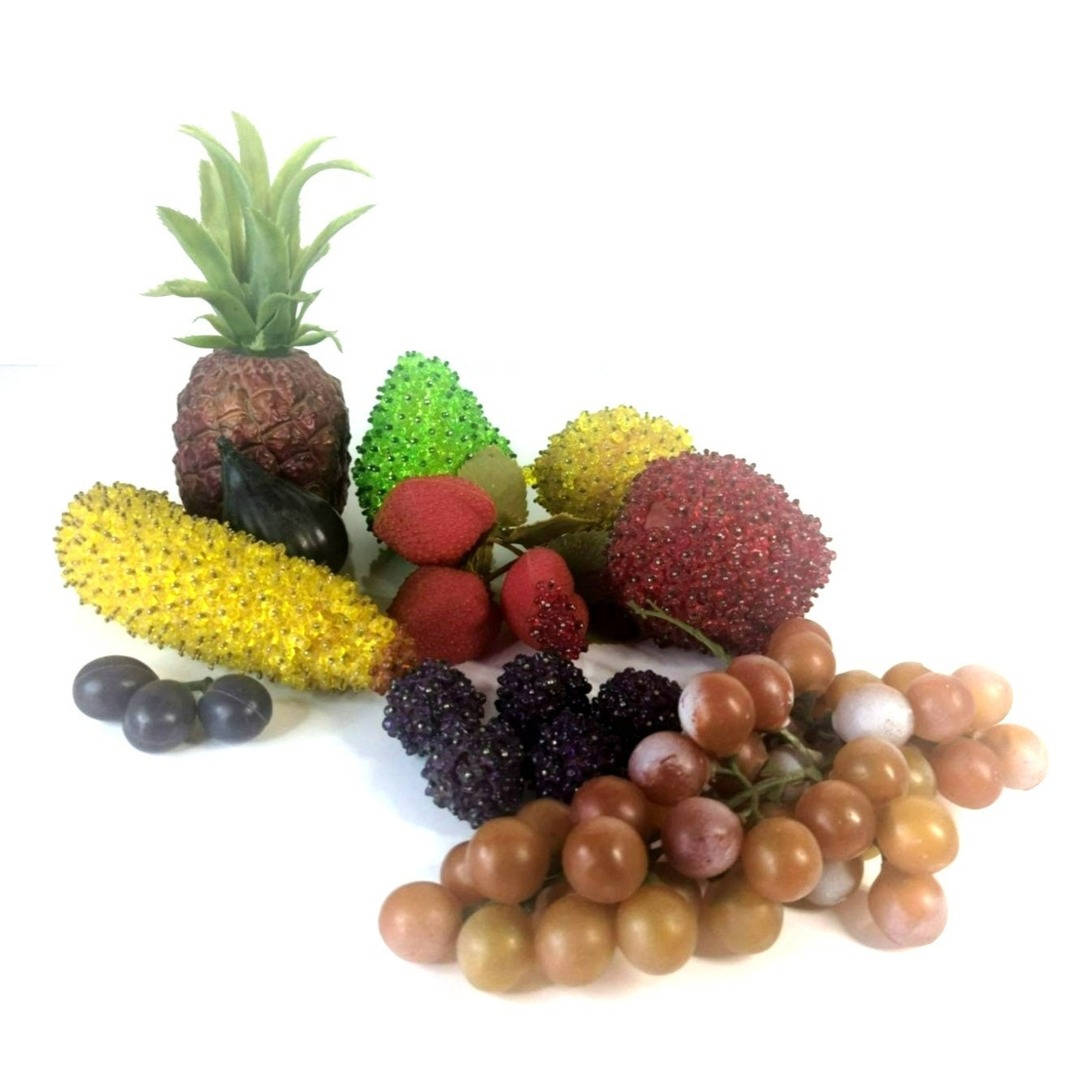 10PCS Glazed Strawberry Beads, Vintage Bead, Fruit, Glass Beads,bead  Findings 