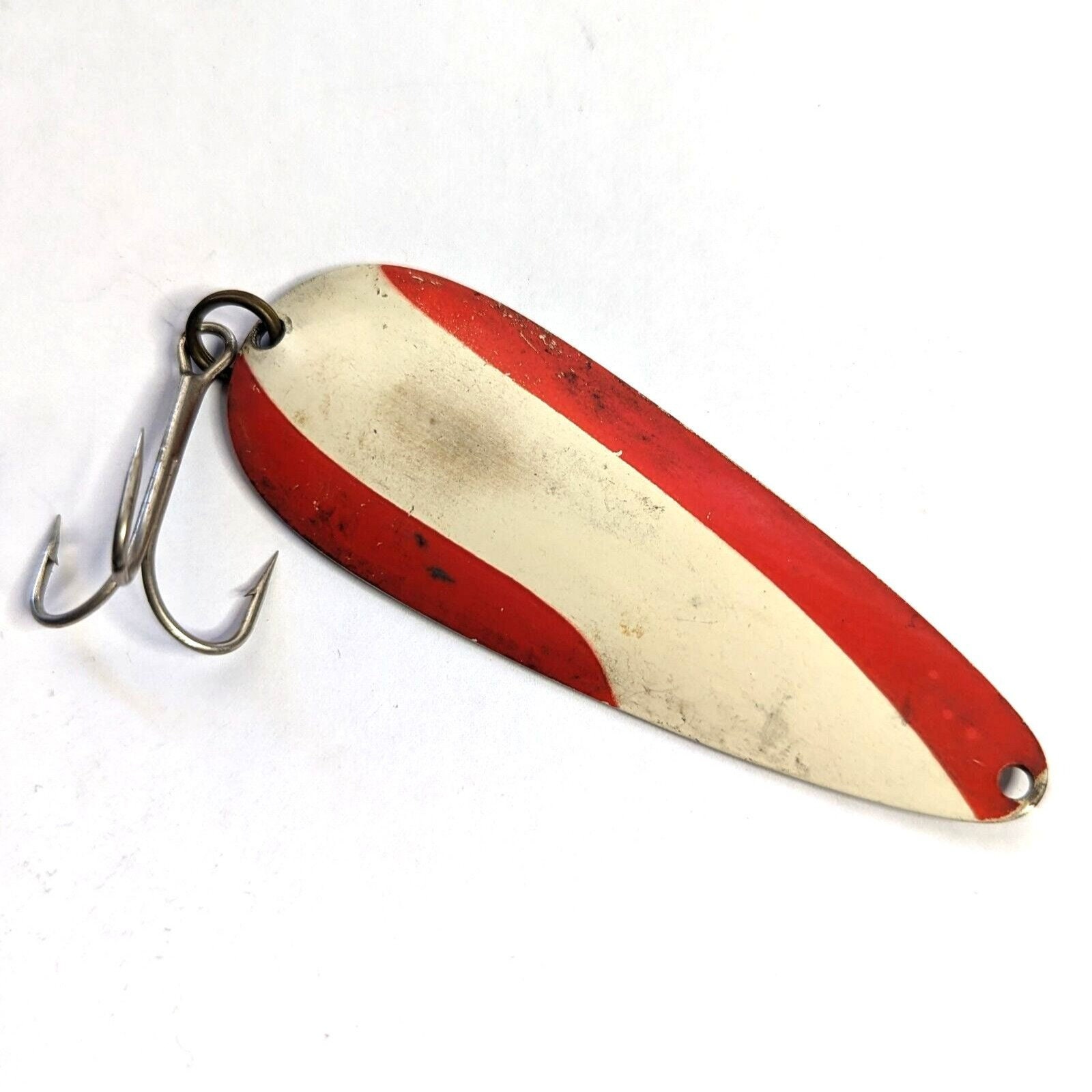 Three Eppinger Dardevle Red/White Stripe Fishing Spoons 1 oz 3 5/8 5- –