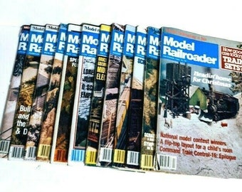 1983 Model Railroader Magazines, Lot of 12 Issues, Complete