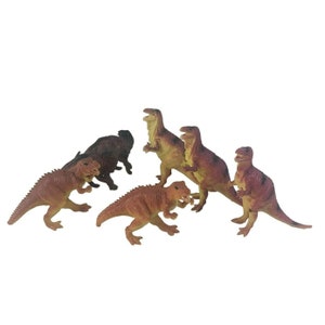 Vintage Toyway Toy Dinosaur Lot of 7 Camptosaurus Iguanodon Ceratosaurus