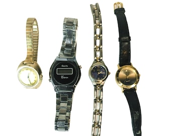 Lot de montres à quartz vintage - Dames, hommes, marques et styles variés