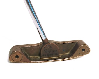 ヴィンテージ デイブ・ヒックス DH1 アルティメット パター 33インチ 真鍮ヘッド スチールシャフト