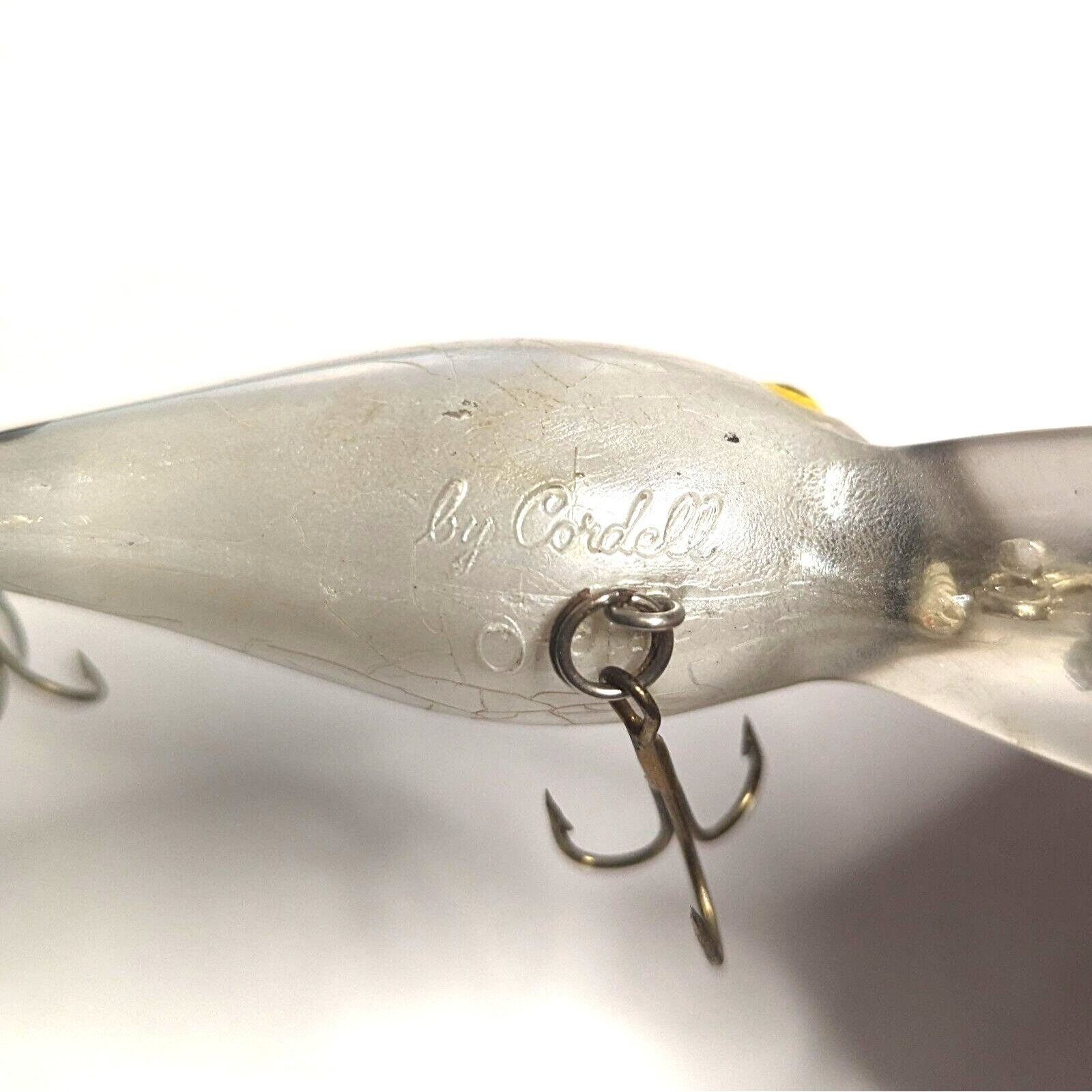 Vintage Cotton Cordell BIG O Rattling Crankbait Fishing Lure Silver/black -   UK