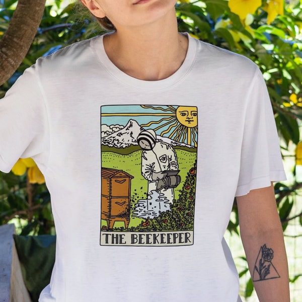 T-shirt unisexe carte de tarot de l'apiculteur