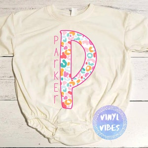 Girl Personalized Name Summer Bubble Romper