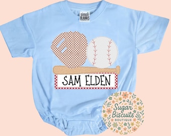 Personalized Baseball Boy Shirt | Custom Name Baseball Outfit | Embroidered Kids Baseball Tee | Boys Game Day Shirt | Little League Shirt |