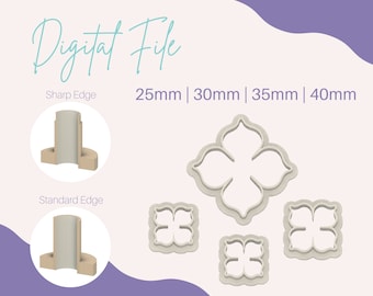 25-40mm Hortensia Petal Polymer Clay Cutter Digitaal Bestand, 4 Maten, BloemBlaadje Polymeer Klei Cutter STL Bestand, Petal Cutter Digitaal Bestand,