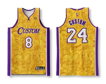 Purple & Gold Champagne jersey