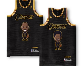 Loogart L.A. Black Snakeskin basketball jerseys