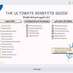 Employee Benefits List