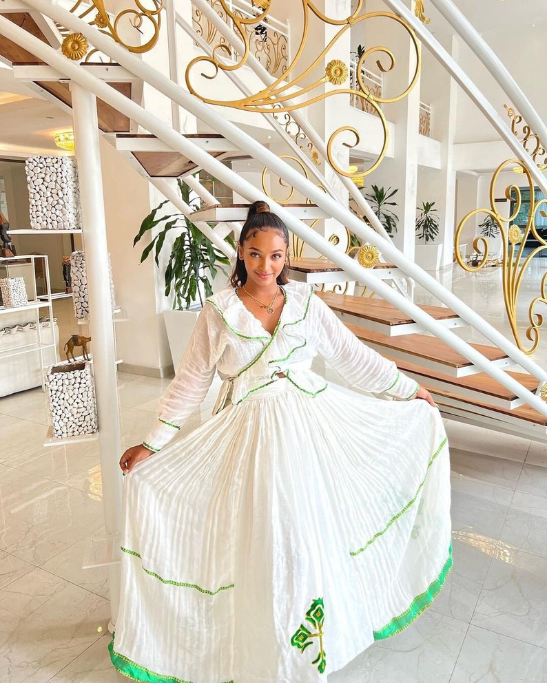 Modern Habesha Kemis Handwoven Habesha Dress Ethiopian - Etsy