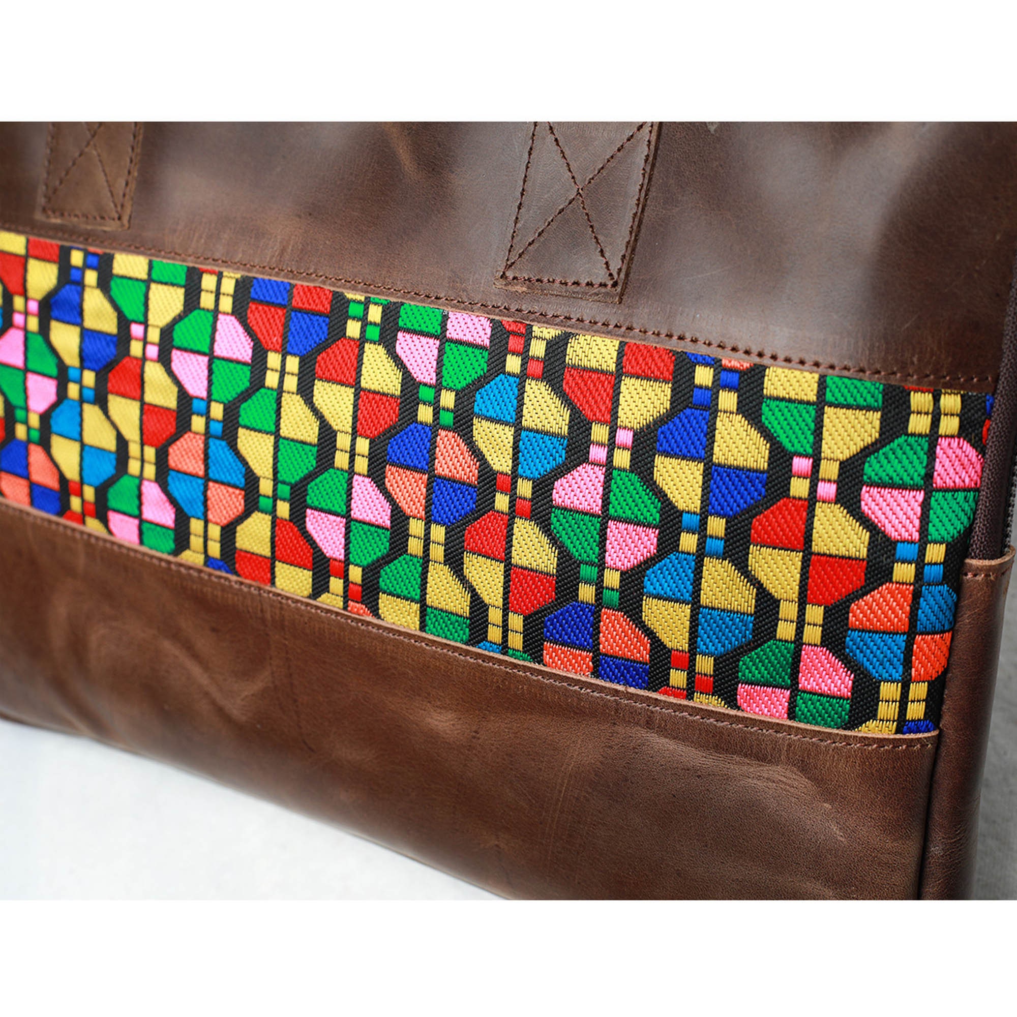 Genuine Leather Cross-Body Laptop Bag Yonas - Handmade & fair from Ethiopia