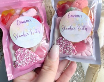 Sweet pouch - Sweets- Party Favours- postal sweets- sweet favours- birthday parties - sleepover  sweets -sleepover party