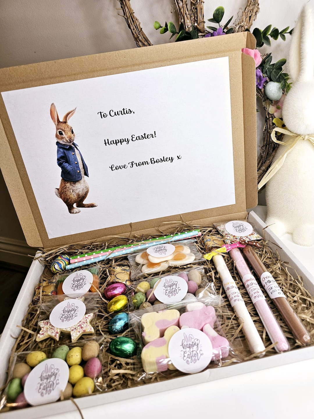 Easter Letterbox Gift Milkshake Letterbox Gift Personalied Easter Gift