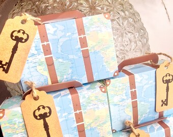 Travelling sweet favours- holiday sweets - holiday treat- mini suitcase