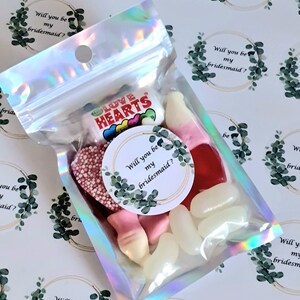 Party favours Sweet favours Bridesmaid proposal Goodie Bags Wedding Will you be my Bridesmaid image 2