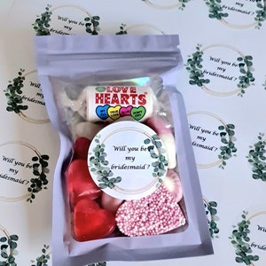 Party favours Sweet favours Bridesmaid proposal Goodie Bags Wedding Will you be my Bridesmaid image 4
