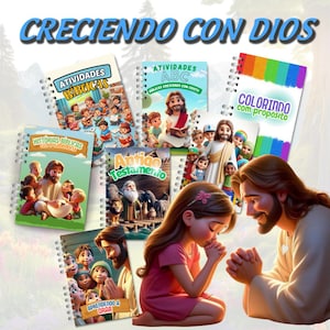 Kit de 600+ Actividades Bíblicas para Niños | Imprimibles Cristianos para Colorear, Jugar y Aprender de Dios